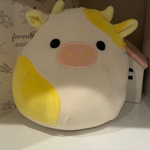 Adorable Yellow and White Cow Plush squishmallow